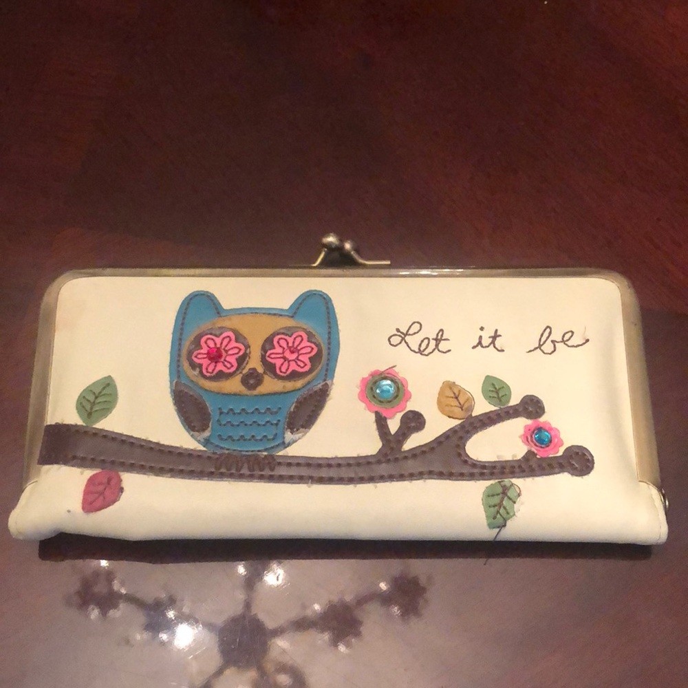 Natural Life Wallet, “Let iT Be” Owl